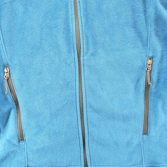 Eddie Bauer Men's Zip Up Fleece Vest Blue M Zipped Pockets Mock Neck Outdoor - Picture 5 of 13